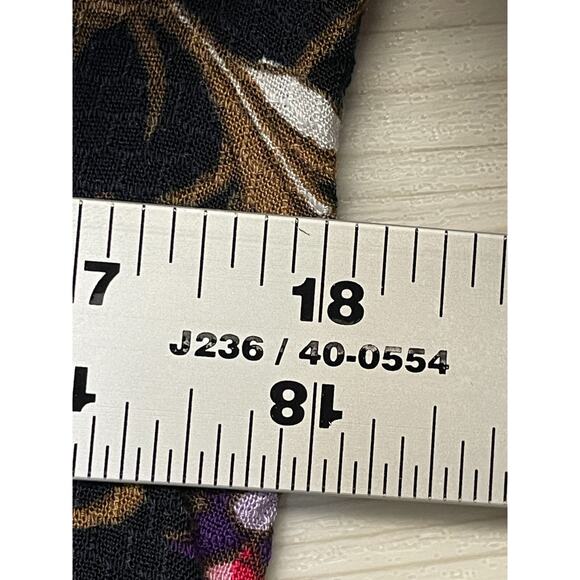 Jessica Simpson Blouse Size M Floral Print Long Sleeve V Neck Bruna - Picture 6 of 11